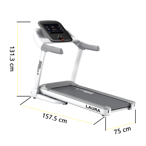 Беговая дорожка  Cornix Laura White/Grey - фото №6